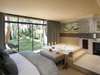 Cascades Hotel - bedroom and garden